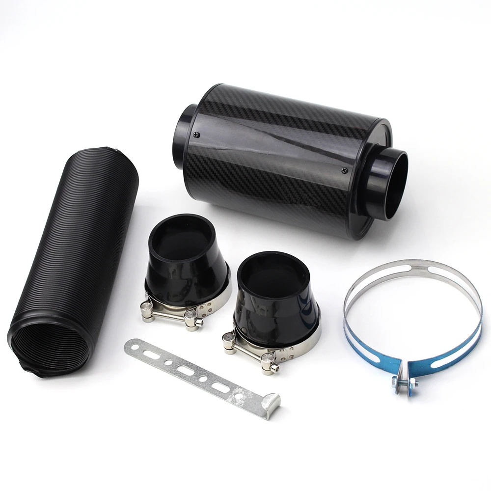

Super Power Flow Universal Racing Air Filter Box Carbon Fiber Cold Feed Induction Kit Air Intake Kit Without Fan