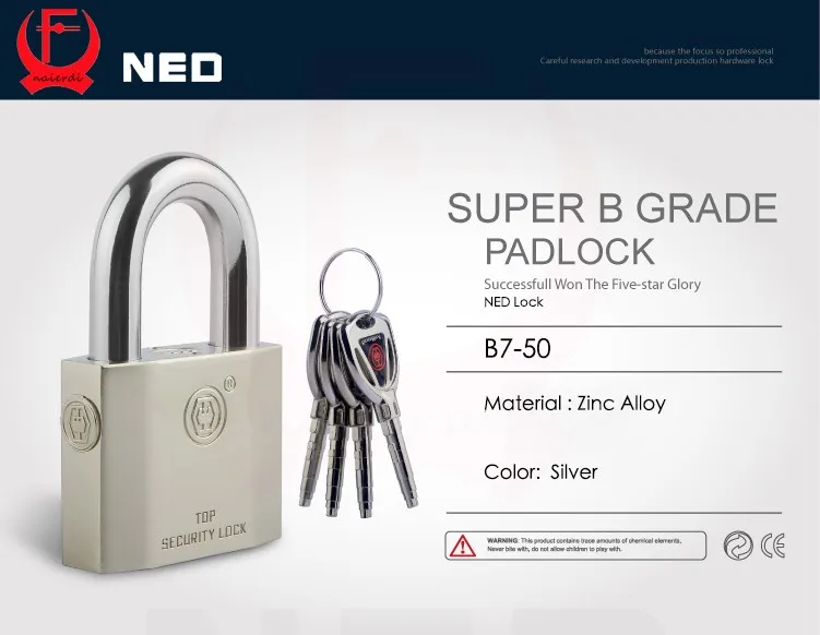 Bagagem, Mala, Gate Lock, Segurança, Cor Prata, Série B7