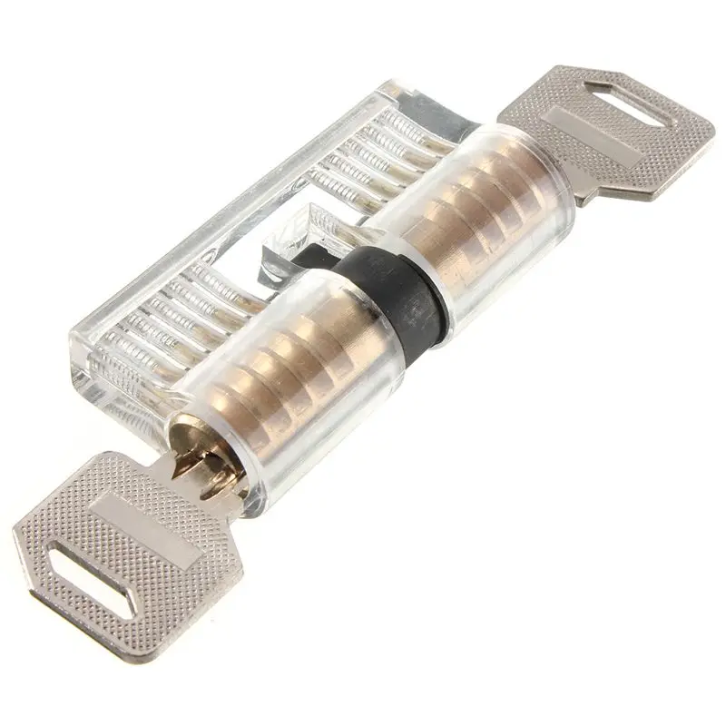 

MTGATHER Transparent Copper Lock Cutaway Training Skill Professional Visable Practice Padlocks Lock For Locksmith