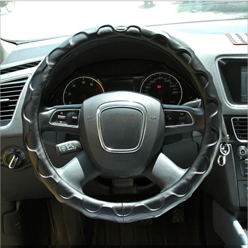 New Sheepskin Steering Wheel Cover Fit For 36cm Steering Cover Sleeve Super Soft Four Seasons Universal Car Model Accessories New Sheepskin Steering Wheel Cover Fit For 36cm Steering Cover Sleeve Super Soft Four Seasons Universal Car Model Accessories