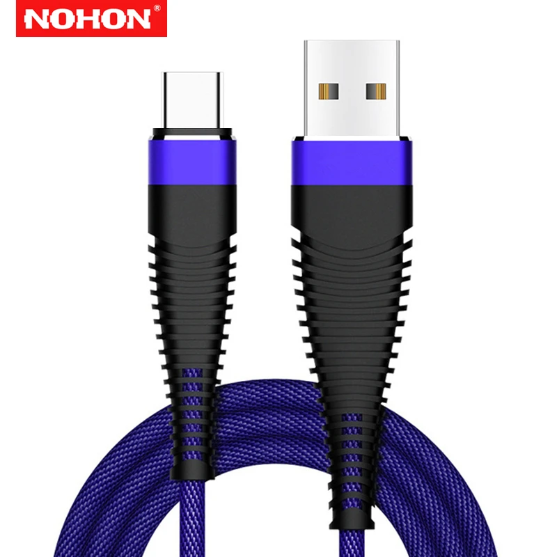 NOHON 1 м 2 м type-C usb кабель для зарядки данных для Xiaomi 5s 6X8 samsung S8 S9 Plus Moto Z LG G5 G6 zuk OnePlus кабель для зарядки телефона