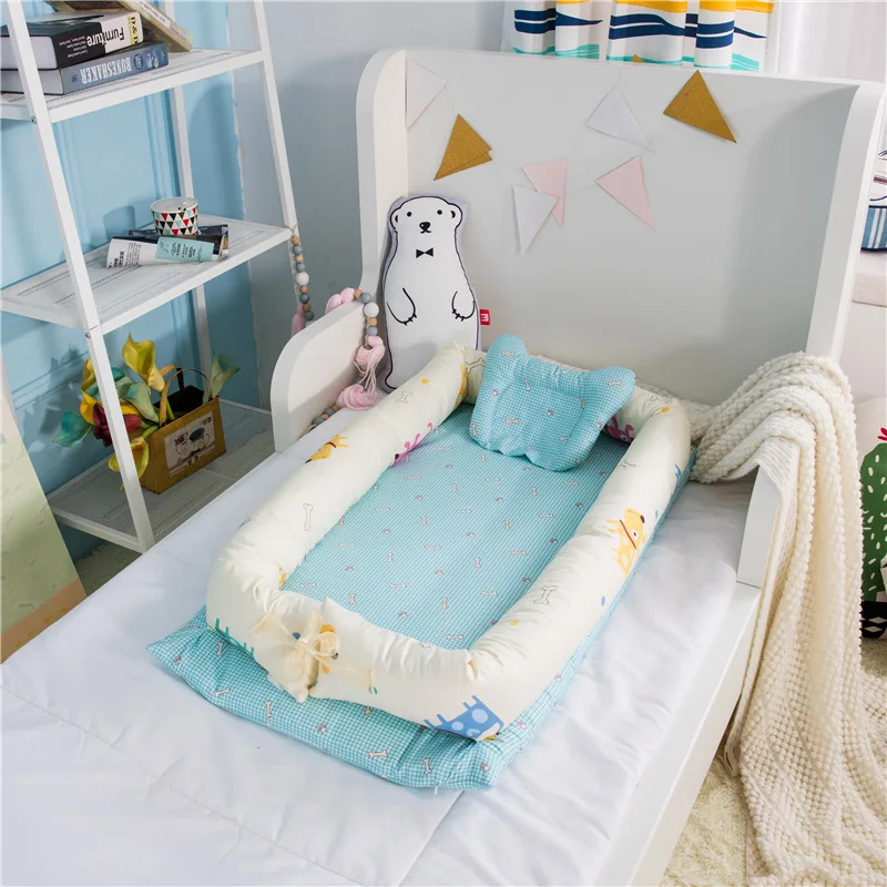 Детские переносная люлька в кровати съемные детские изолирующая кровать Новорожденные Детские бионические кровати Полностью Отделяемый
