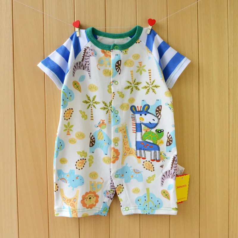 

Summer style baby romper cartoon cotton lovely baby clothes Jumpsuits Roupas De Bebe Infantil Baby clothing