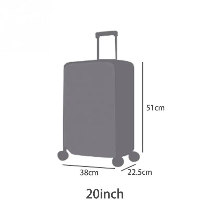 Дорожные водонепроницаемые ПВХ утолщенные прозрачные чехлы для багажа размер 20,22, 24,26, 28 пылезащитный чехол для чемодана#15 - Цвет: Transparent 20