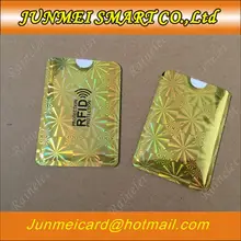 100 шт против сканирования RFID блокирующий рукав для кредитной карты защита безопасности дебетовый Бесконтактный IC чехол для удостоверения личности блокатор