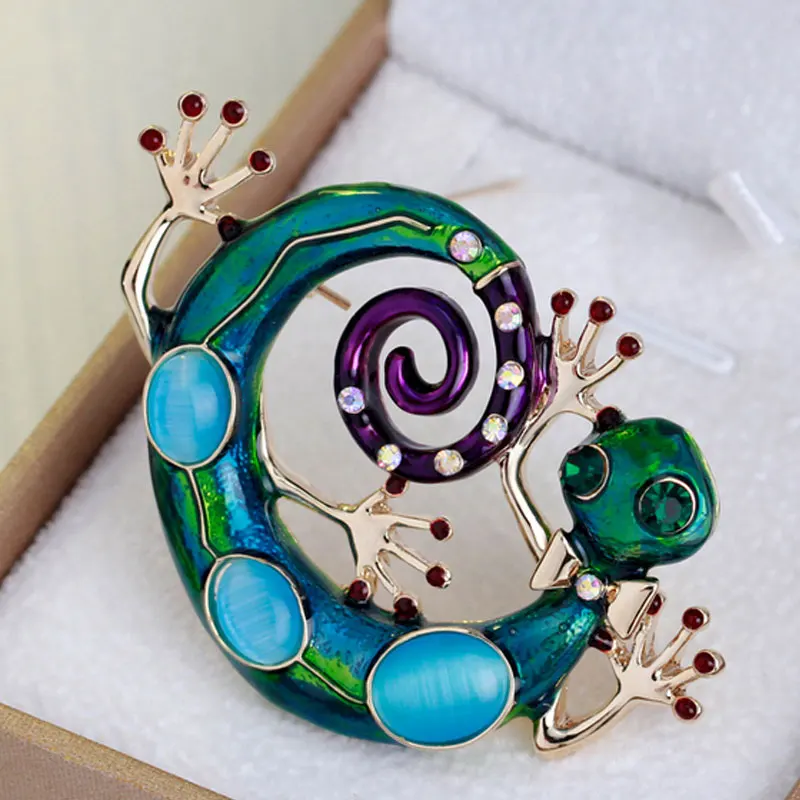 Женская эмалированная брошка Ящерица CX17|lizard brooch|corsage broochbrooch fashion |