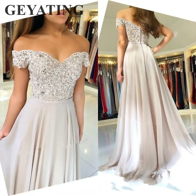 khaki evening gown