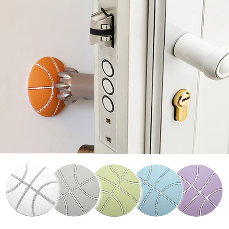 

1PCS Wall Thickening Mute Door Stick Golf Styling Rubber Fender Handle Door Lock Protective Pad Protection Home Wall Stickers