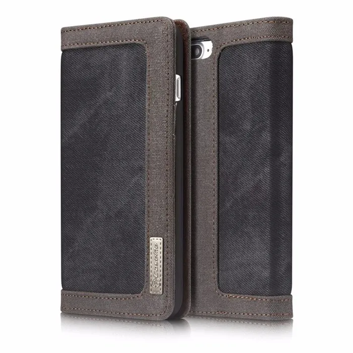 Original CaseMe Retro Canvas Wallet Phone Case For Apple Iphone 7 7 plus Flip Protect Cowboy Cases Cover flip mobile phone bags  (2)