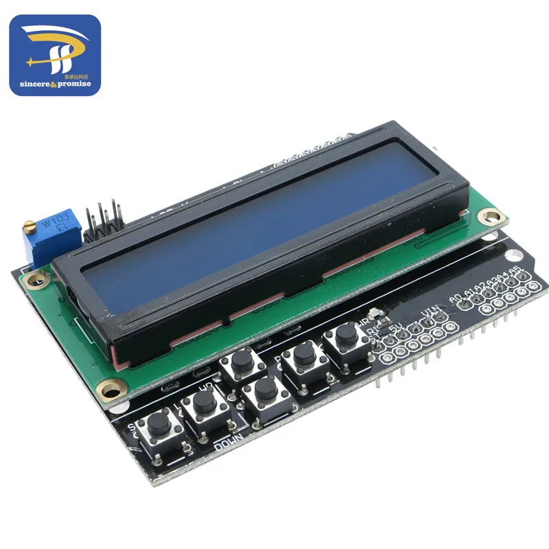 LCD Keypad Shield LCD1602 Character LCD input and output expansion board for arduino raspberry pi uno mega 2560