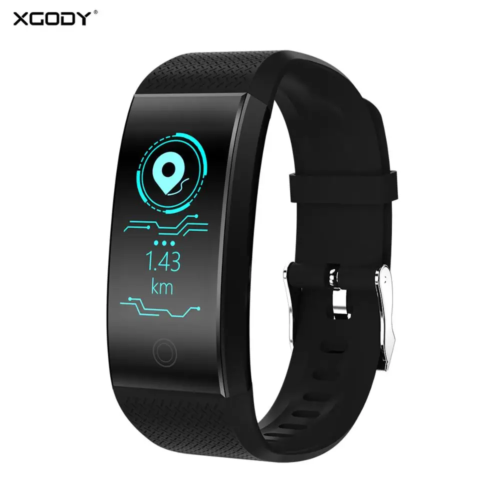 XGODY QW18 фитнес Браслет Водонепроницаемый сенсорный экран Смарт браслет