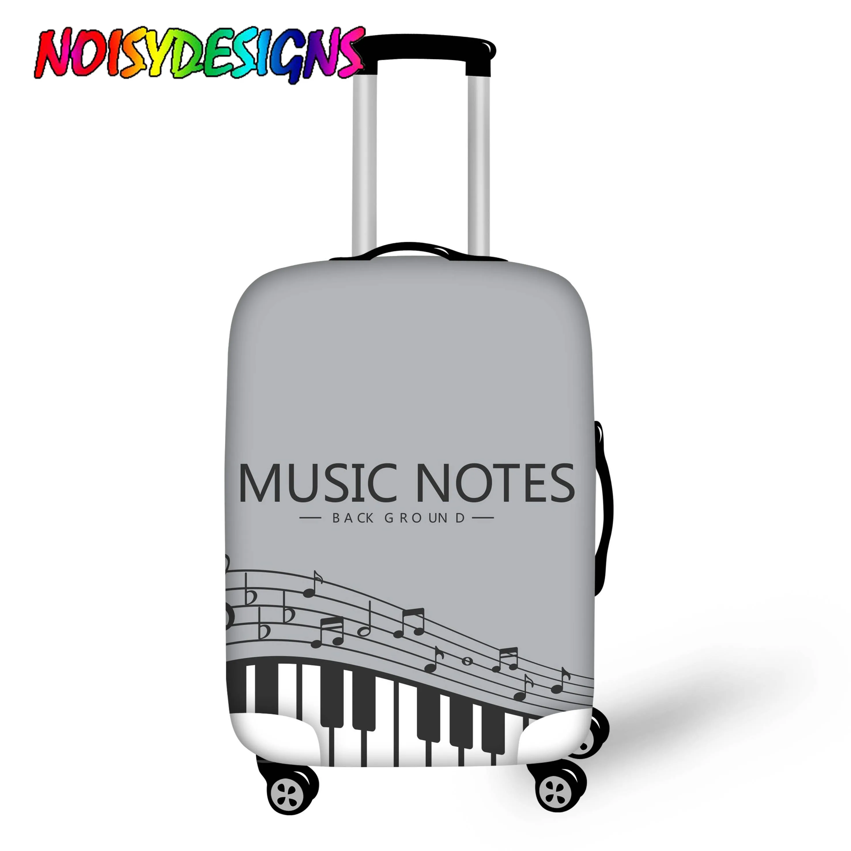 NOISYDESIGNS Classical Music Notes Print Travel Accessories Luggage Cover Case For Suitcase Protection Dust Cover Stretch NOISYDESIGNS Classical Music Notes Print Travel Accessories Luggage Cover Case For Suitcase Protection Dust Cover Stretch