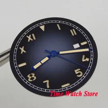 36,1 мм синий без логотипа окошко даты Калифорния циферблат подходит MIYOTA 8215 821A Минчжу 2813 циферблат+ руки D127