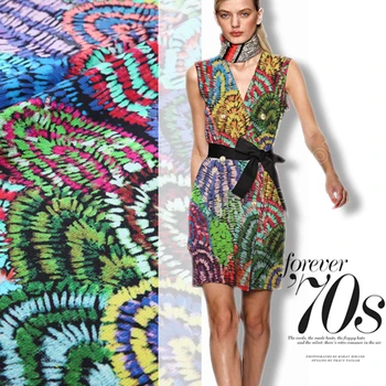 

Impression painting heavy silk fabric dress shirt silk fabrics wholesale high quality silk cloth