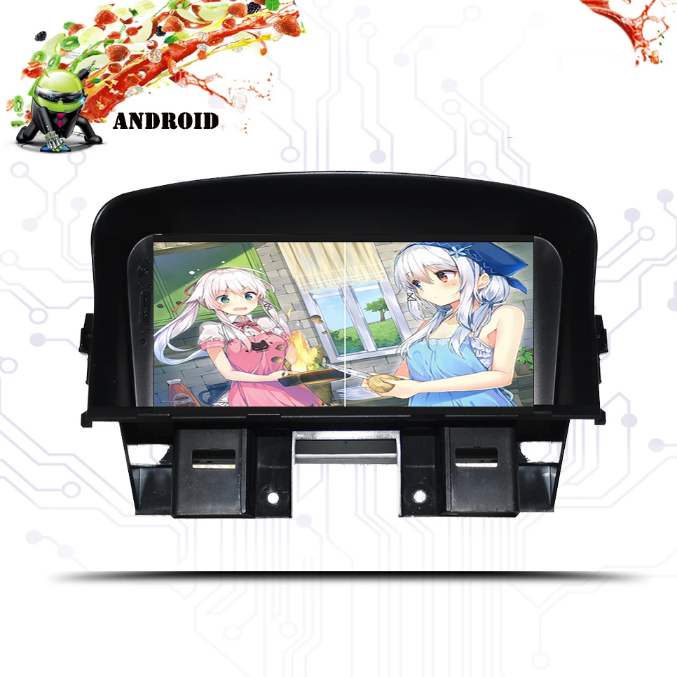 Top 7inch 2din Android 9.0 Car Stereo Navigation GPS DVD Player For Chevrolet Cruze 2008 2009 2010 2011 2012 Bluetooth head unit Map 5