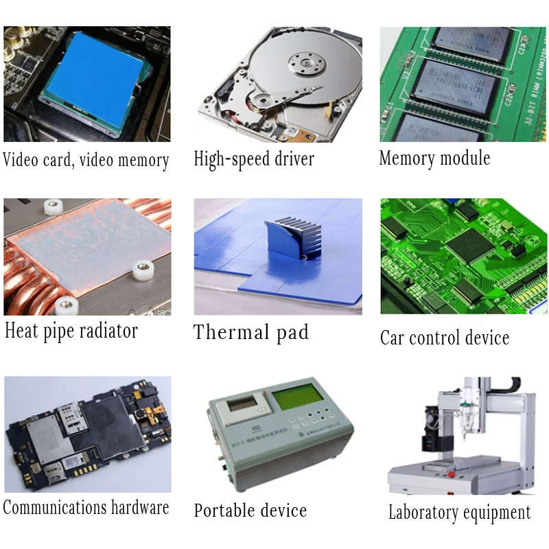 10 шт./лот Новый высокое качество термальность Pad 100x100x1 мм GPU процессор радиатор охлаждения Проводящий силиконовый