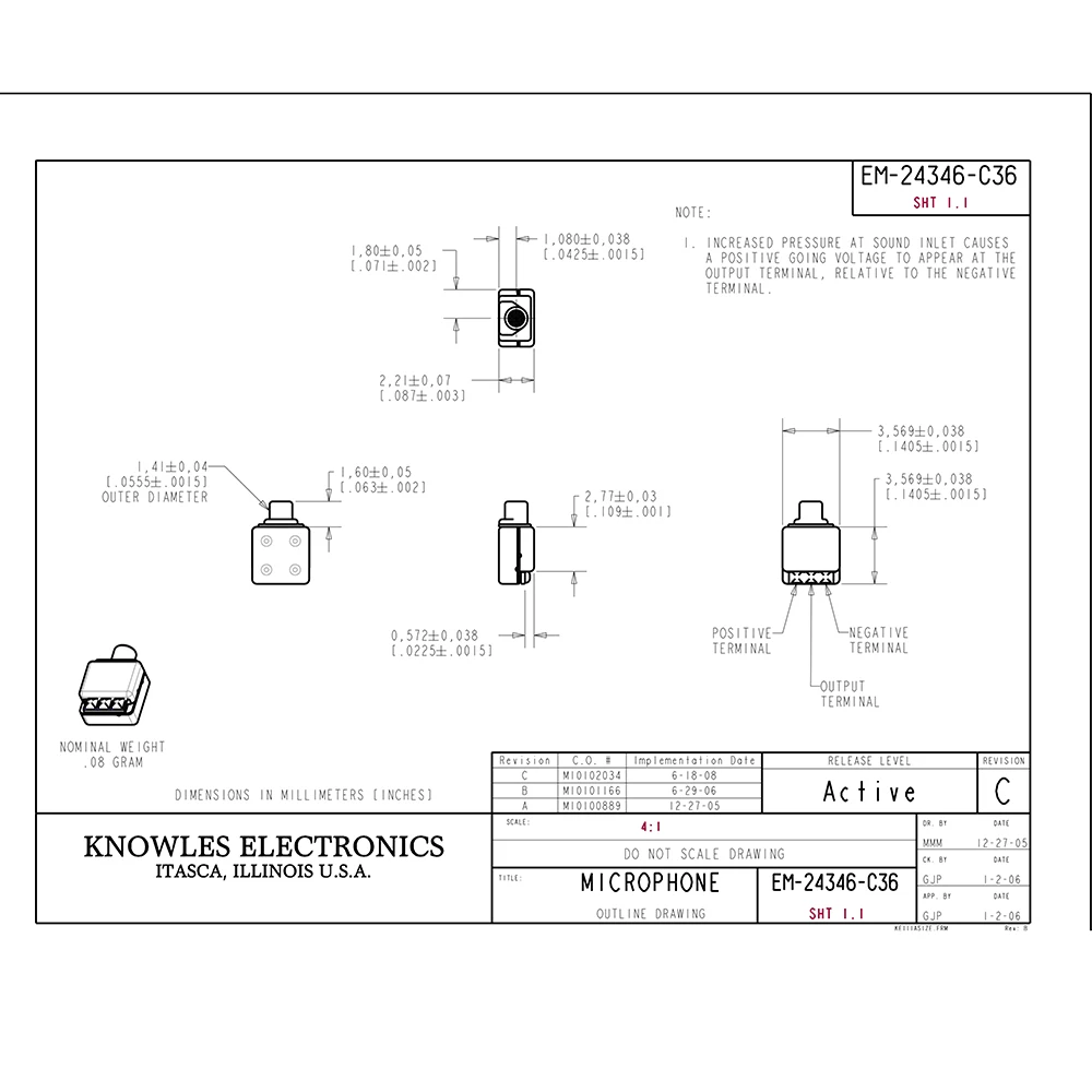 EM-24346-C36 Microphone