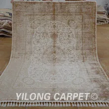 Yilong 5,6 'x8' антикварный ручной работы персидский Тебриз ковер темно-синий ручной завязанный турецкий ковер(1560