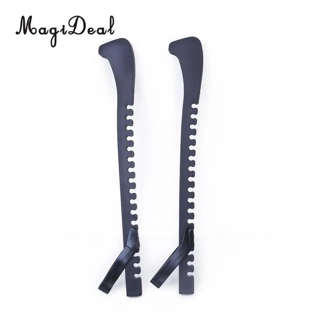 MagiDeal 1Pair Black PVC Ice Hockey Skate Blade Guards Cover Adjustable