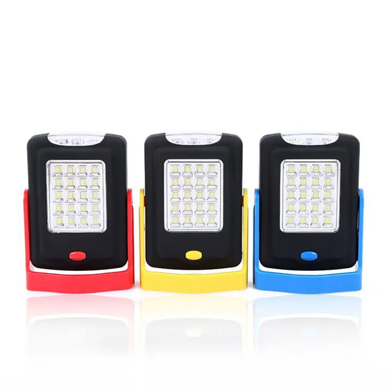 Outdoor Camping Emergency Light Hand-held Lamp 20+3led with Magnet Bracket Hook Overhaul Work 20pcs | Освещение