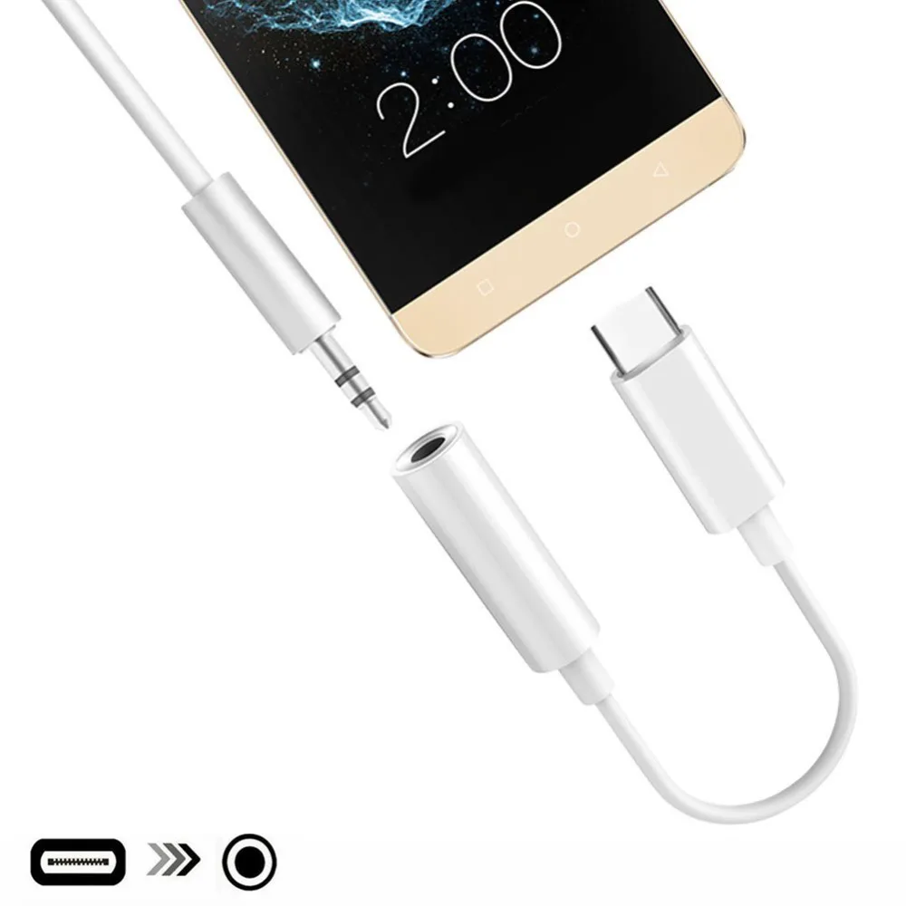 30pcs charging Aux adapter Type C to 3.5 For Huawei Xiaomi Phone P20 Pro 5 Music Charging Adapter Motorcycle Car | Автомобили и