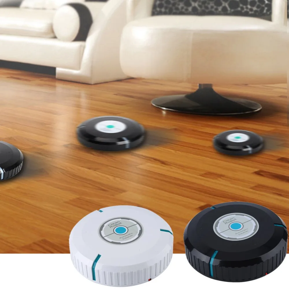 2018 High Quality Home Auto Cleaner Robot Microfiber Smart Robotic Mop Dust Cleaner Cleaning-black In Stock Drop Shipping