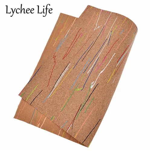 Lychee Life A4 мягкий пробковый материал, Красочные бабочки, 29x21 см, ткань, сделай сам, ручная работа, для домашнего шитья, одежда, текстиль, принадлежности - Цвет: 2