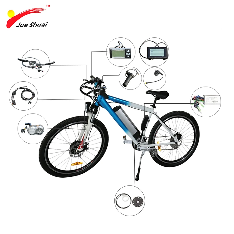 Excellent Electric Bicycle 36/48V 500W Controller LCD Display PAS sensor 12 Magnets cool Throttle for E-bike Parts with waterproof cable 4