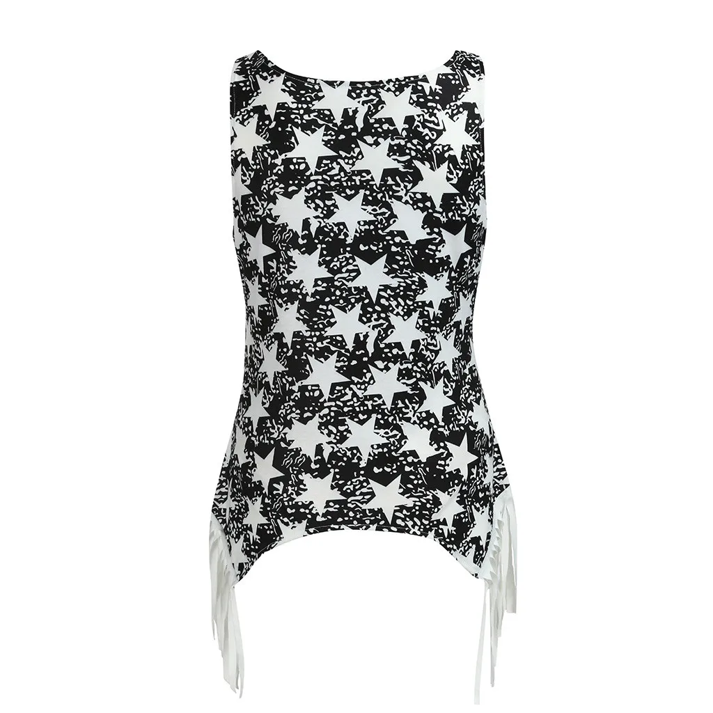 Women Pregnancy Breastfeeding Womens Clothing Women's Maternity Sleeveless Blouse Tops Print Clothes Vest 4th Of July
