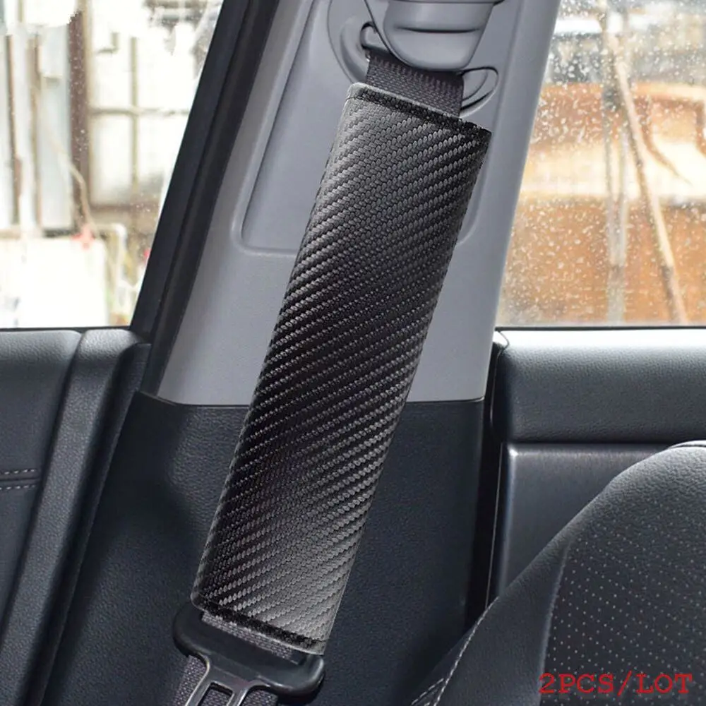 

Carbon Fiber Seat Belt Cover Shoulder Padding Seat Belt Strap Protector Cover Pads 2Pcs/Lot for Honda,BMW,Benz,Audi,Toyota