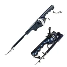 1.3M Telescopic Fishing Rod Carbon with Fishing Line &Reel Fishing Rod Reel Combo Spinning & Baitcasting for Fish