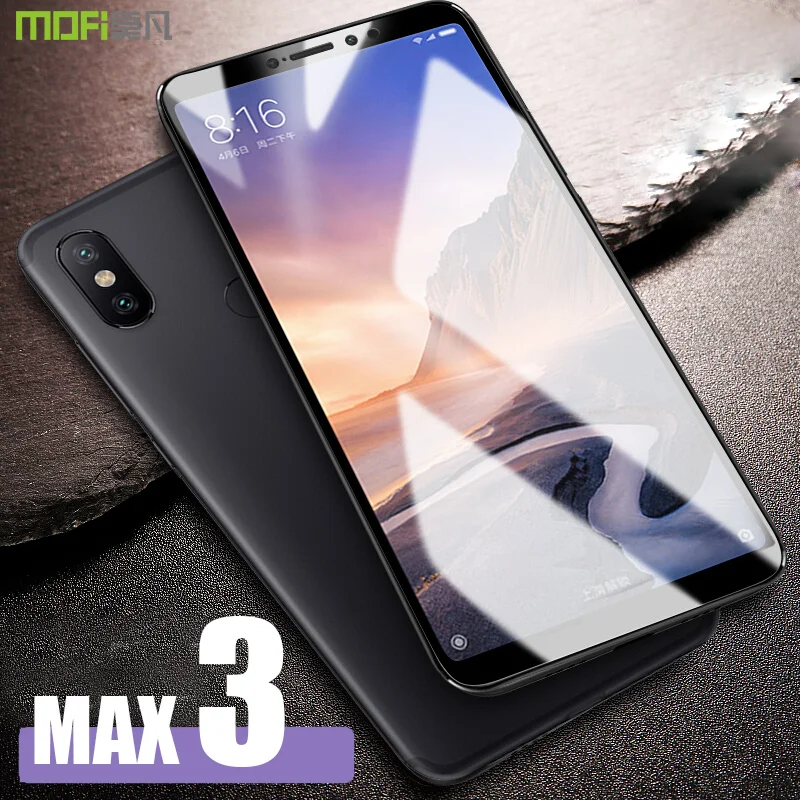 Mi max 3 стекло для Xiaomi mi Закаленное пленка MOFI Полное покрытие защита экрана 2.5D