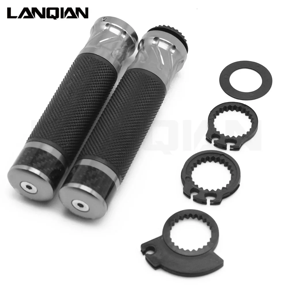 22 мм 7/8 руль мотоцикла ручка бар ручки для Suzuki Honda Yamaha kawasaki KTM Benelli Ducati Пользовательские CNC алюминий и противоскользящие - Цвет: Titanium