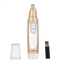Спортивный Портативный электрический триммер для волос в носу и ушах, триммер для бритья в носу, ушах, бороде, заколка для волос, триммер, бритвенный станок, безопасный персональный уход за человеком