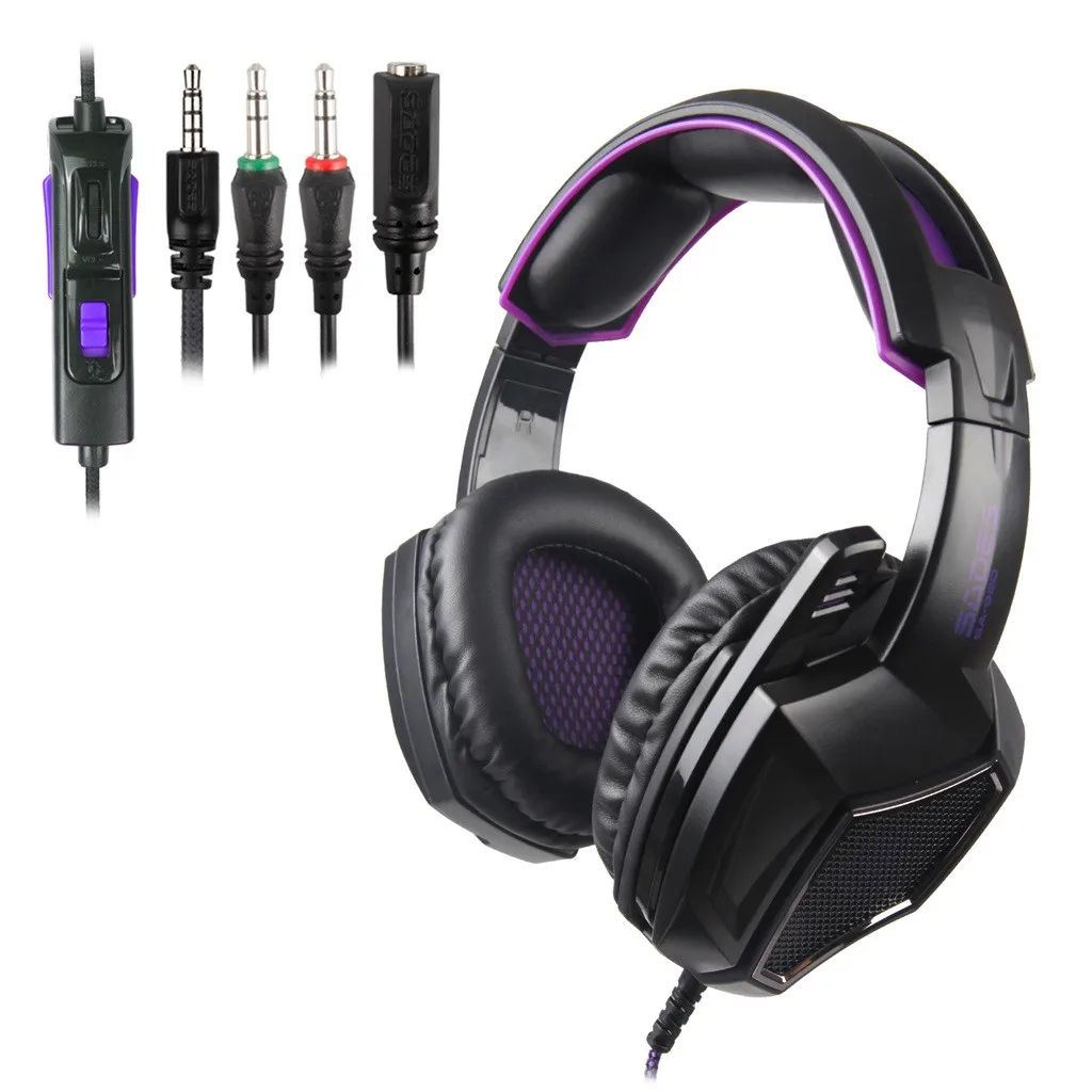 Headset MOCH Sades Sa920 Ps4 Gaming Headset Gamer Bass Headphones With Mic For Xbox One Switch Phone Game Headset Stereo Casque
