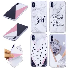 

Soft TPU Phone Case For iphone X 10 8 7 6 6S Plus 5 5S SE Marble Painted Silicone Phone Case For iPhone XR XS MAX Case Shell