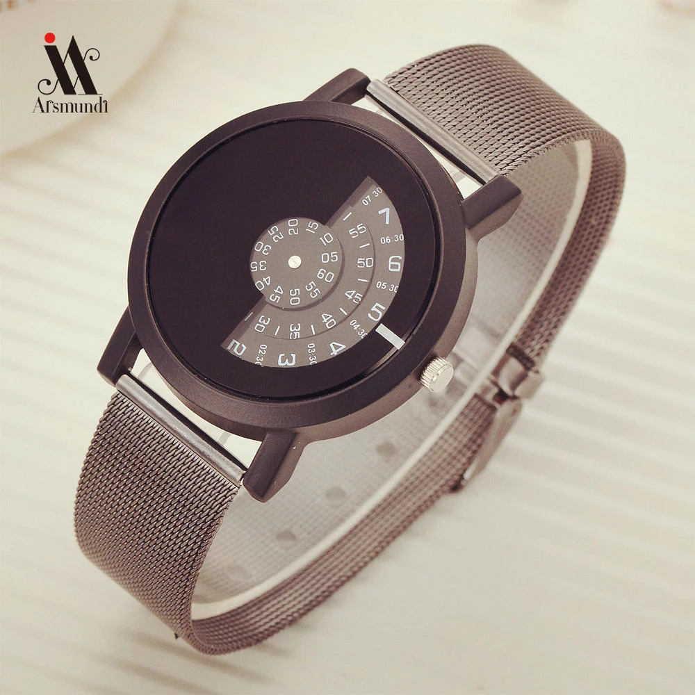 

New Men Watch Stainless Steel Clock Male Quartz Mesh Belt Elegant Analog Quartz Watch Casual Wristwatch Unique Gents Watches