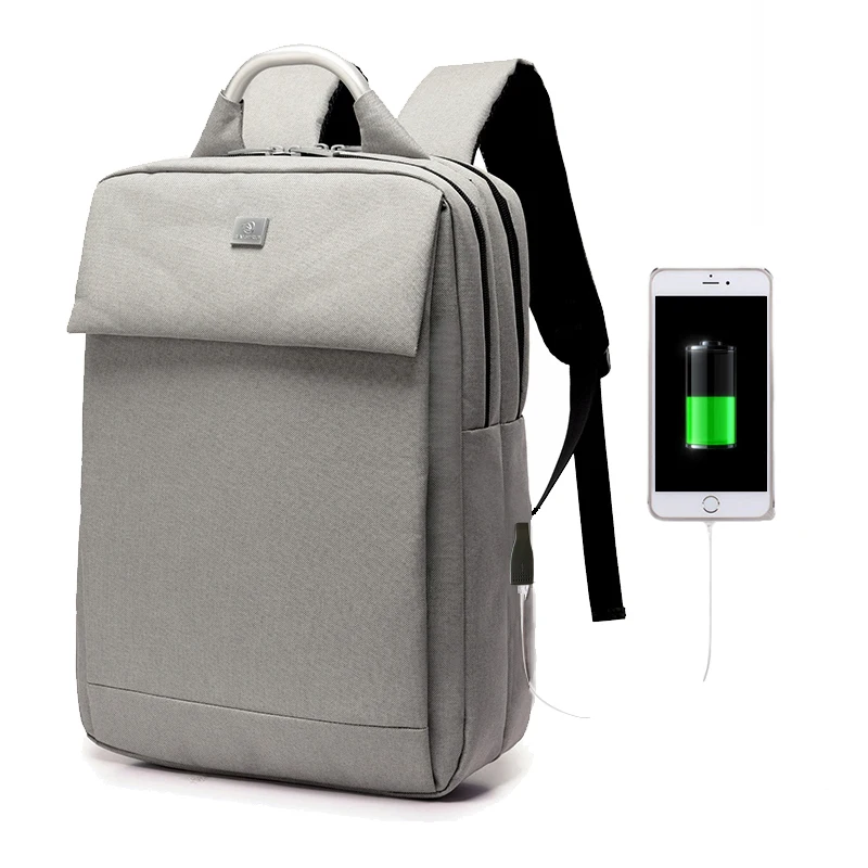 

Men women Big capacity USB charge computer back pack 15inch for teenager college leisure daypack