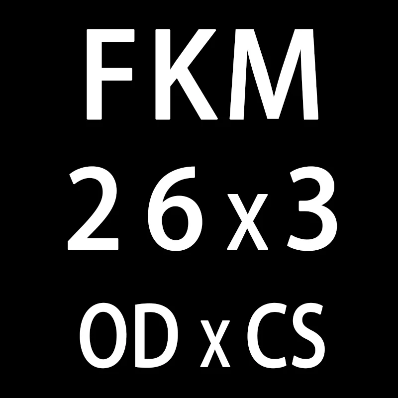 5 шт./лот фторкаучук кольцо черный FKM уплотнительное кольцо OD21/22/23/24/25/26/27/28/29/30*3 мм резиновое уплотнительное кольцо масло для уплотнения кольцо топлива прокладки - Цвет: OD26mm