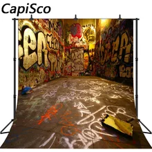Capisco fotoğraf arka plan grafiti fotoğraf arka planında fotoğraf stüdyosu çocuklar zemin 3D sokak photocall için fotoğraf kabi...