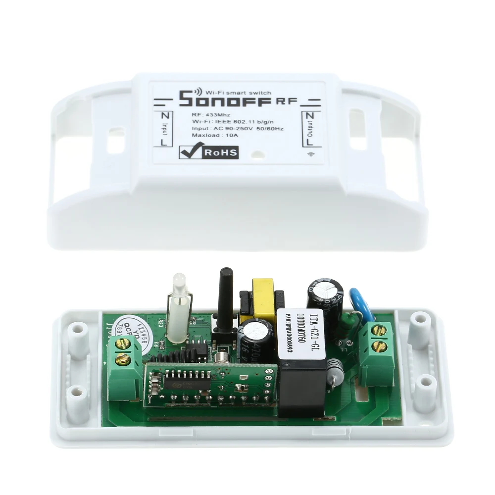 Беспроводной смарт выключатель Sonoff RF Wi Fi 433 МГц радиоприемник умный пульт