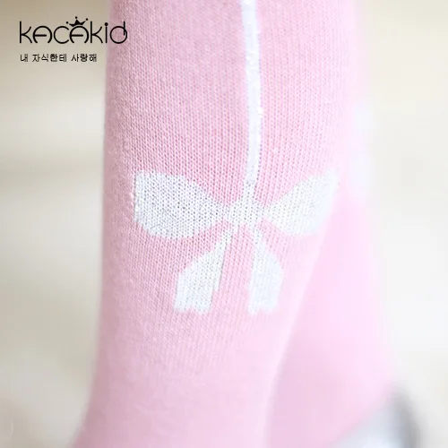 Колготки детские с бантом и цветочным принтом из хлопка|girls tights|children girls tightschild