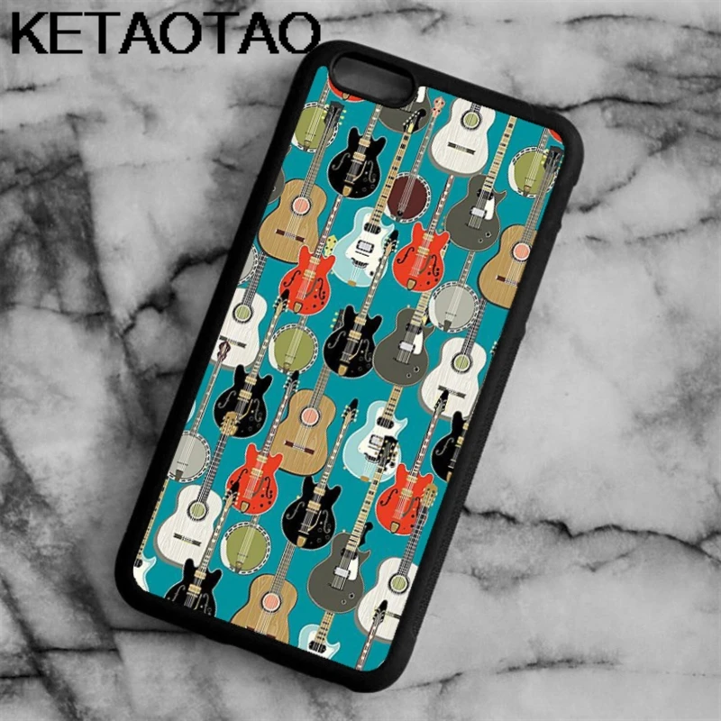 Чехол для телефона KETAOTAO с музыкальными нотами и аккордами для iPhone 4S SE 5C 5S 6 s 7 8 SE X Plus XR XS Max чехол из мягкого ТПУ резины и силикона - Цвет: Зеленый