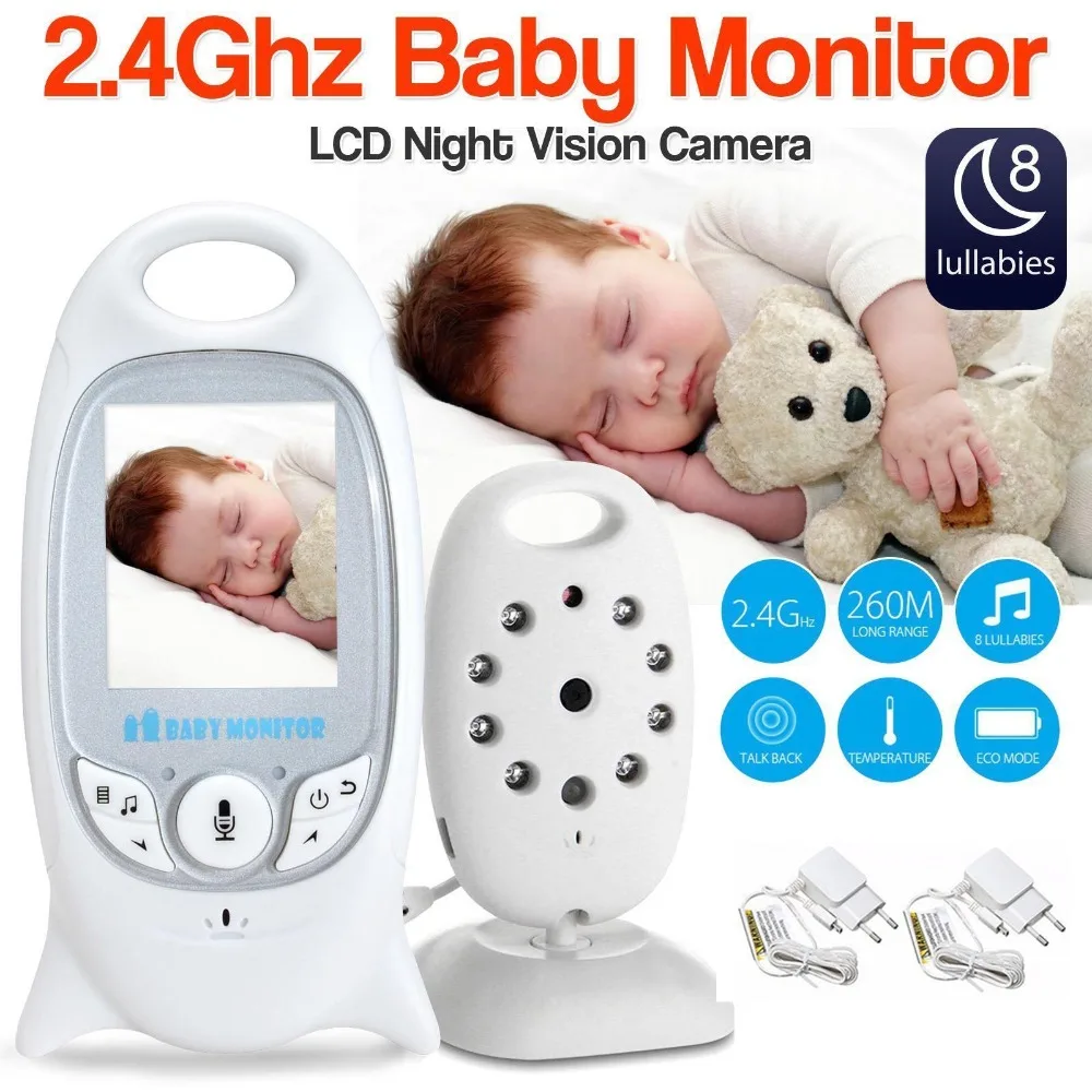 

2.4G Baby Sleeping Monitor Wireless Electronic Nanny Camera Kid Monitor Night Vision Two-way Talk LCD Home Security Surveillance