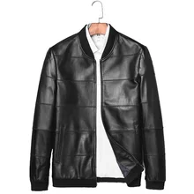 Модная кожаная куртка для мужчин из натуральной кожи, Классическая куртка-бомбер, стиль мужской мотоциклетный jaqueta de couro legitimo, новинка года, зима