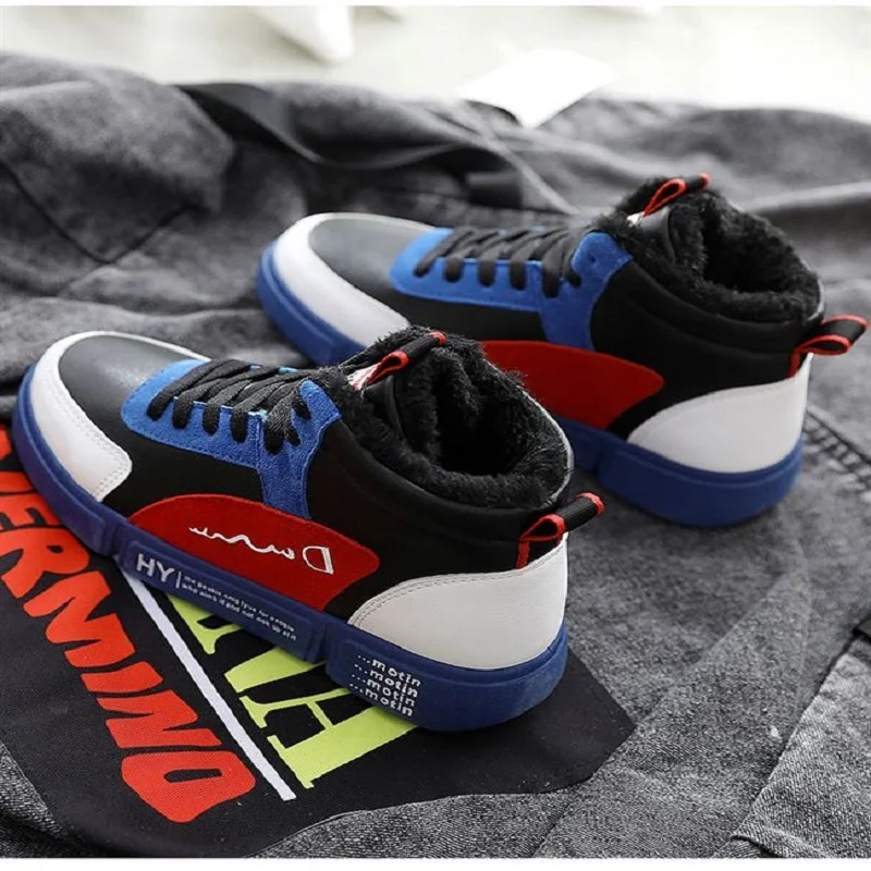 

Winter 2018 winter new sports and leisure plus velvet warm color matching women's cotton shoes wild net red students