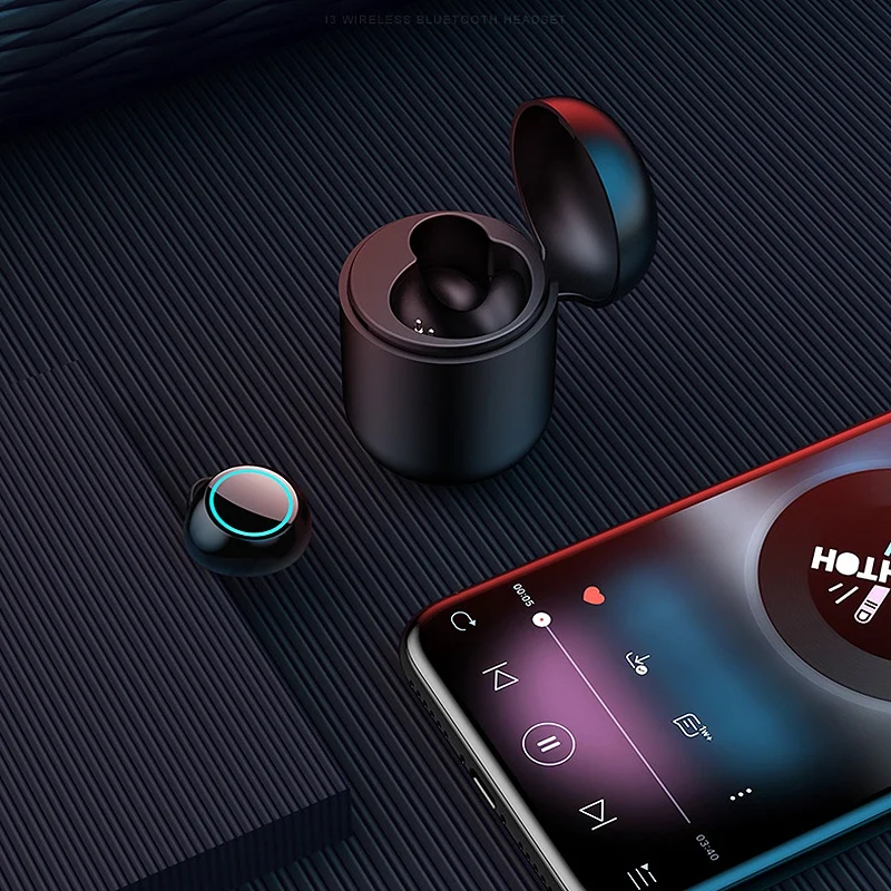 Sanag Ip67 водонепроницаемая I3 bluetooth-гарнитура с зарядным ящиком, мини Спортивные Беспроводные наушники-вкладыши, маленькие ушные капсулы для вождения
