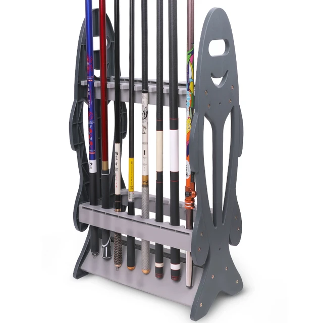 Wealers 16 Fishing Rod Holder Equipment Rack for Garage, 44cm x 25cm x 80cm  