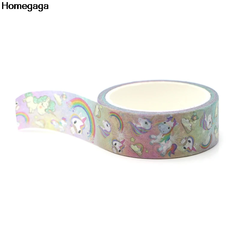 Homegaga мультфильм лошадь дети смешные Васи клейкие ленты diy Скрапбукинг клейкая бумага Маскировочная лента печатные узоры наклейки Наклейка D1960