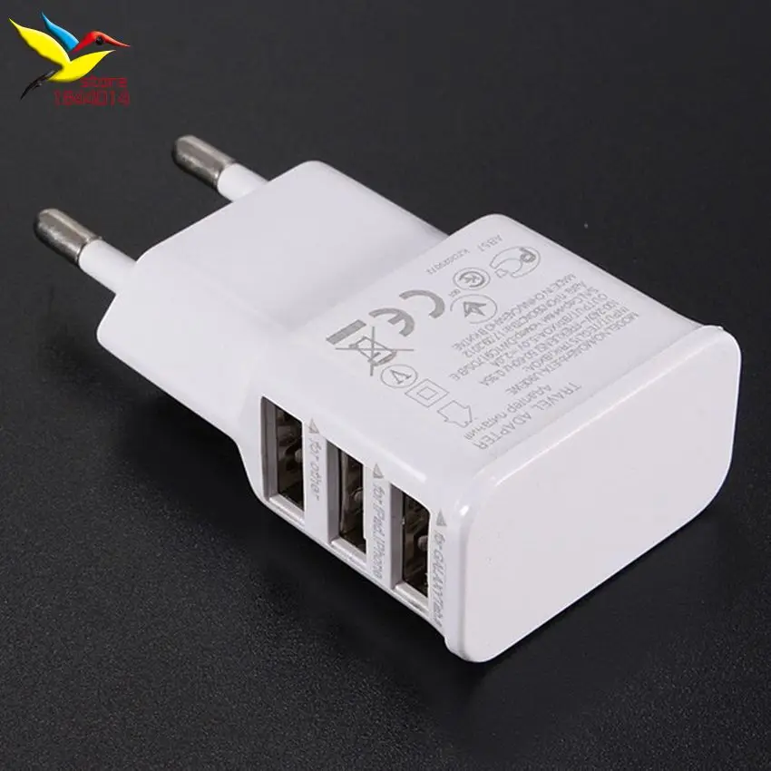 Plug da ue para Iphone Carregador de Parede 4s para Samsung Multi Dispositivo Charger 5 6 5s 7 Galaxy s5 Power Adapter Viagem 500 Pçs - Lote 5v 2a Usb 6 Carregadores de celular